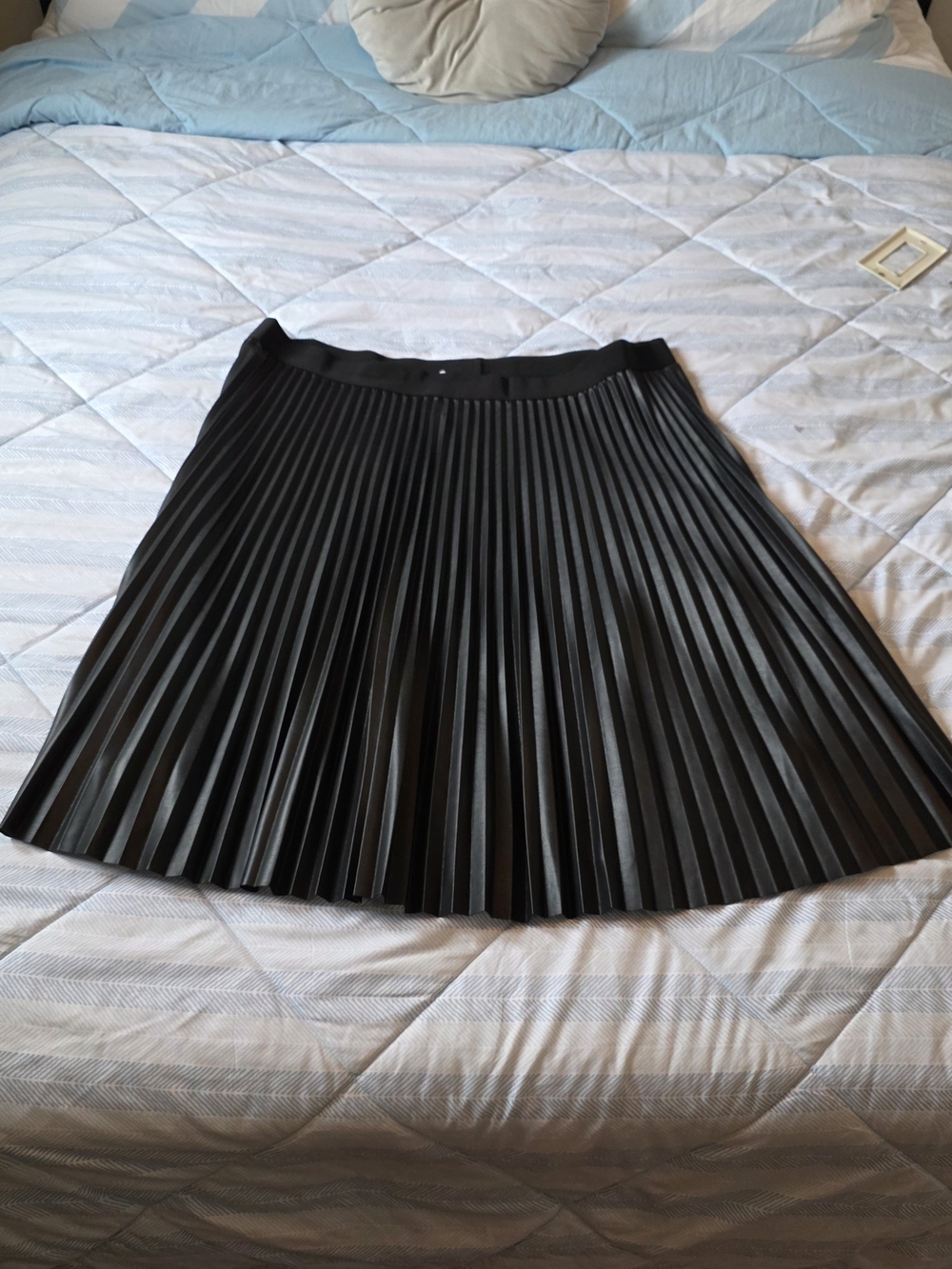 Joe Fresh Black Pleated Skater Skirt